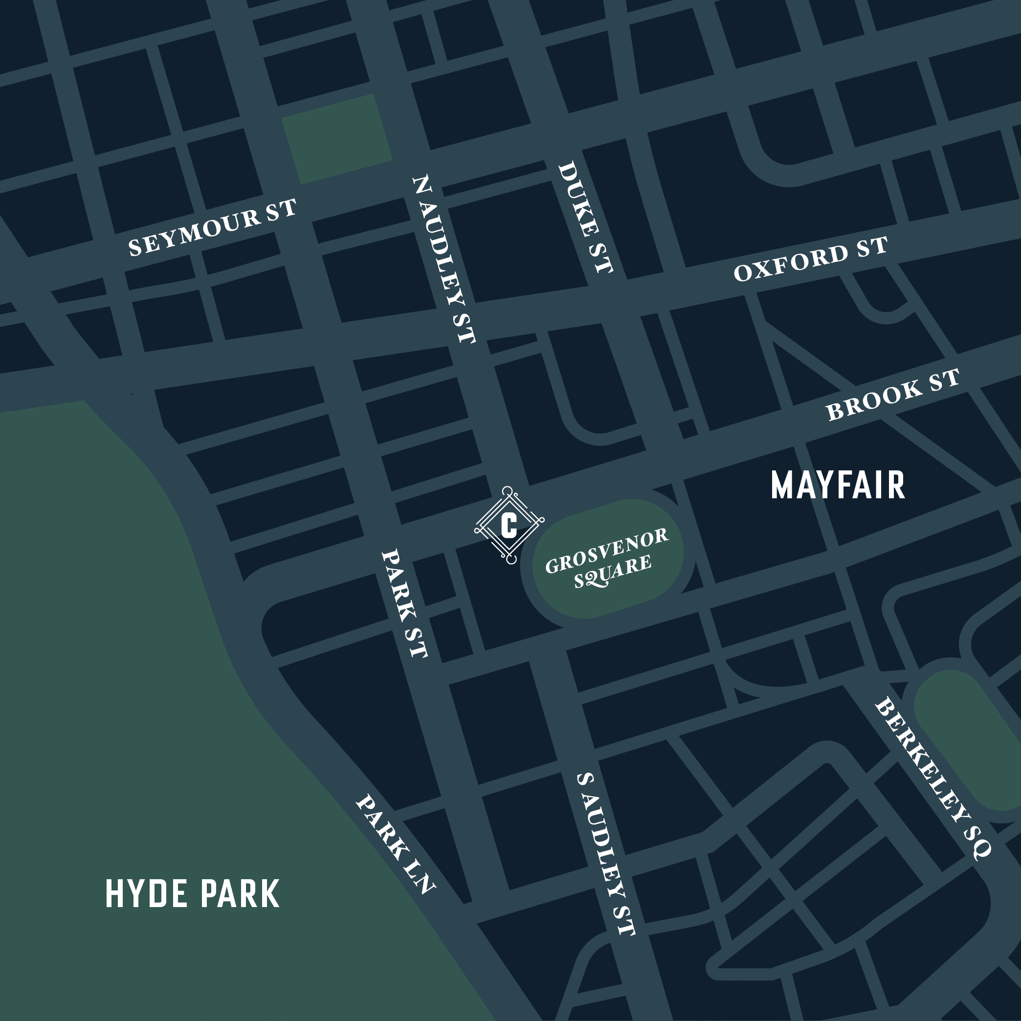 Map to Carbone London